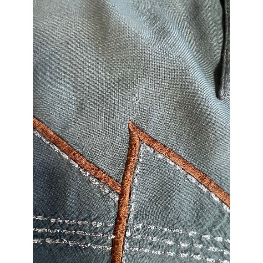 Vintage Gordon James Mens XL Western Shirt Rayon Embroidered Rodeo Cowboy 90s - Picture 5 of 8